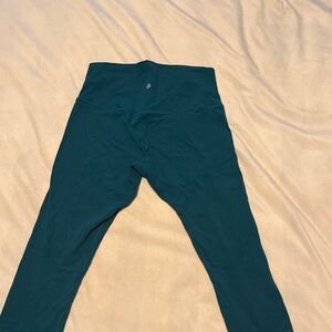Lululemon align crop Teal Leggings size 10